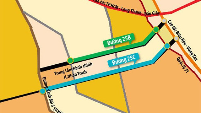 Những tuyến đường cực kỳ quan trọng phát triển đô thị Nhơn Trạch, Long Thành trong tương lai
